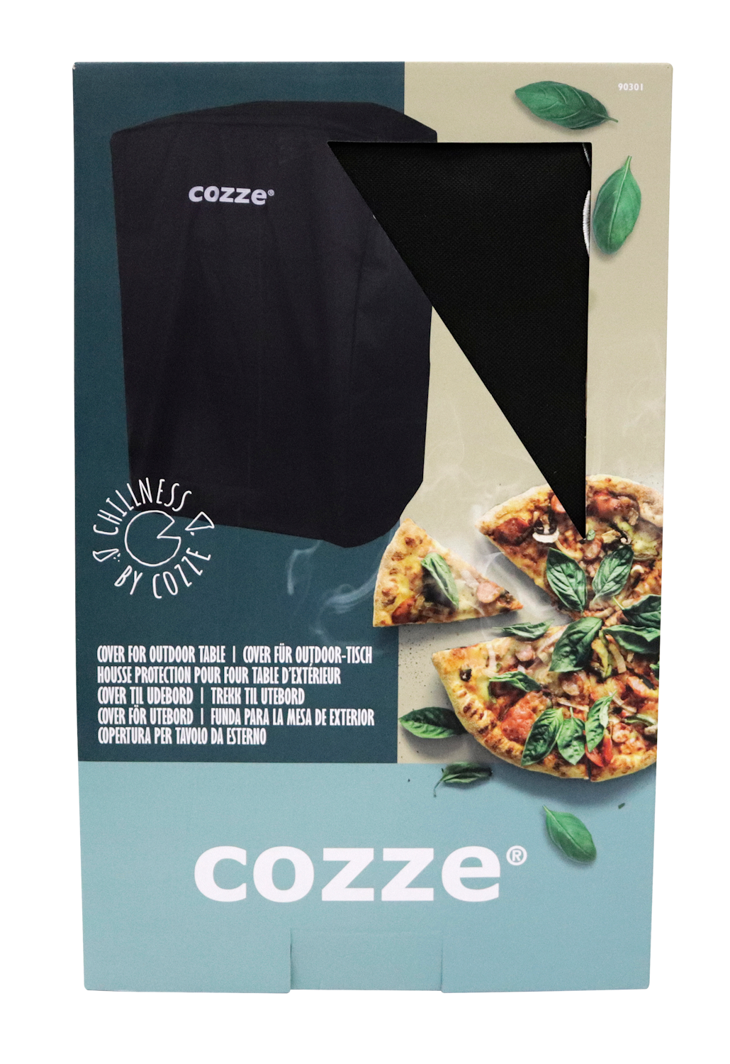 Cozze Überzug für Outdoor-Tisch mit Produkt max. Breite 60