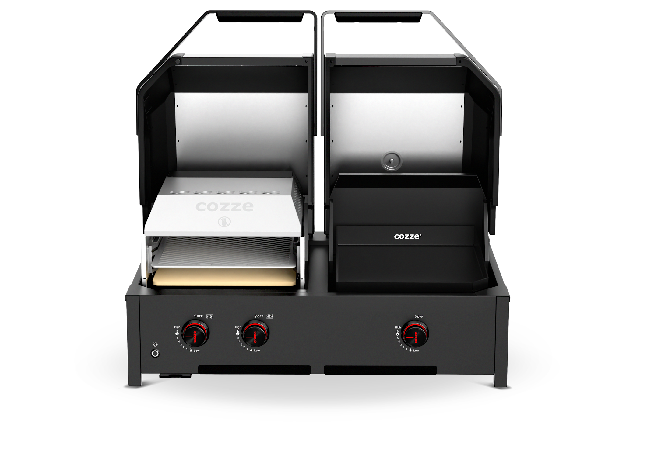 Cozze Grill Quattro 900, Gas, 50mbar - CH-Regler - Cozze BBQ Schweiz