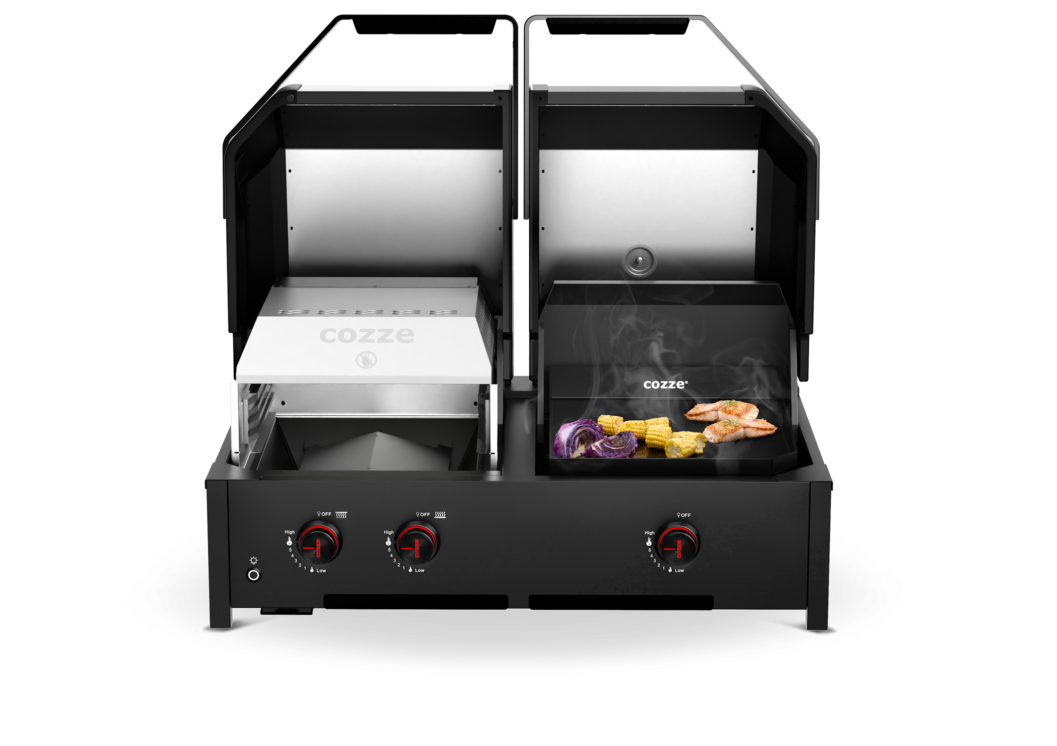 Cozze Grill Quattro 900, Gas, 50mbar - CH-Regler