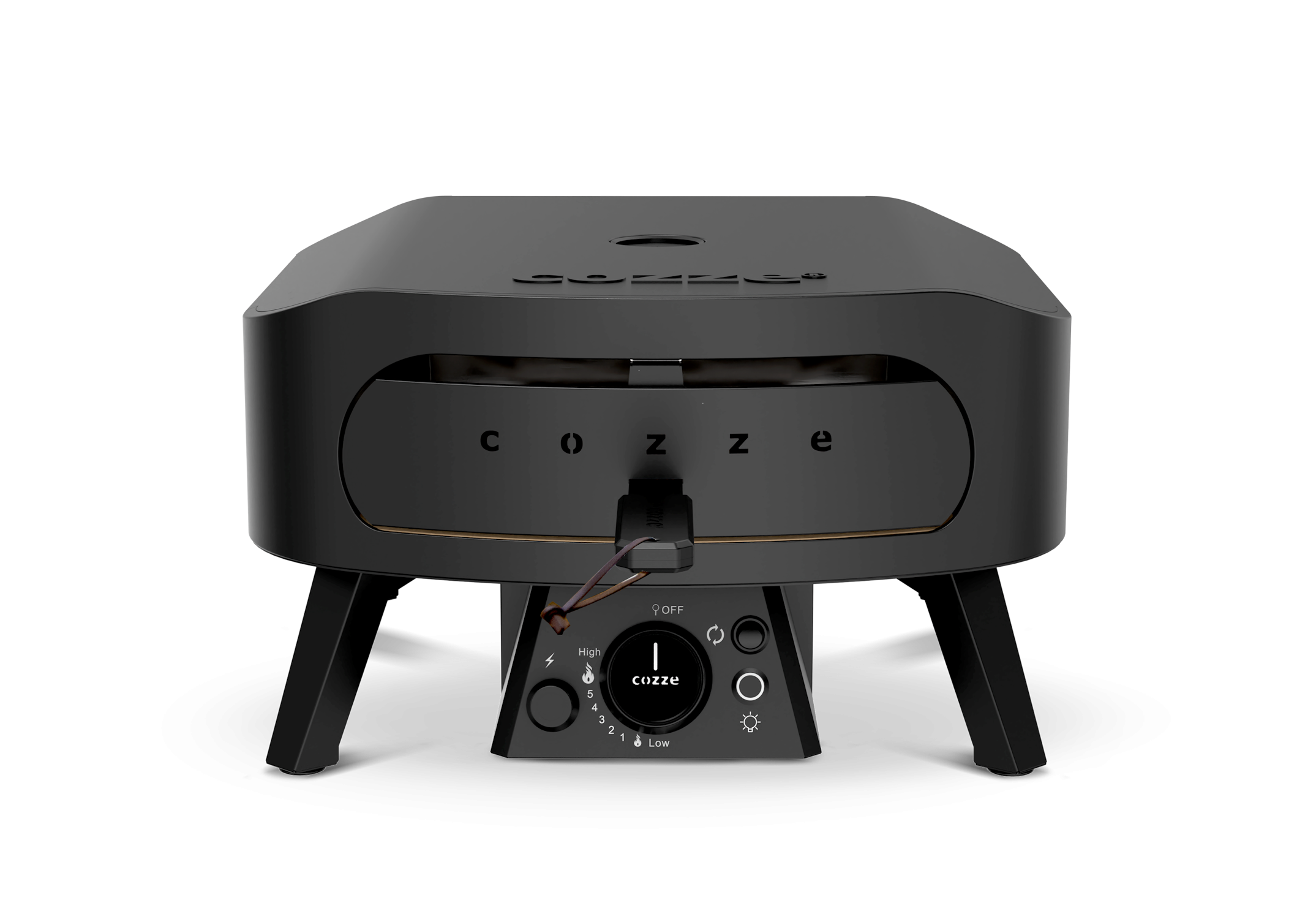 Cozze Pizzaofen Rotate - Black Edition [13 Zoll], Gas, 50mbar - CH-Regler