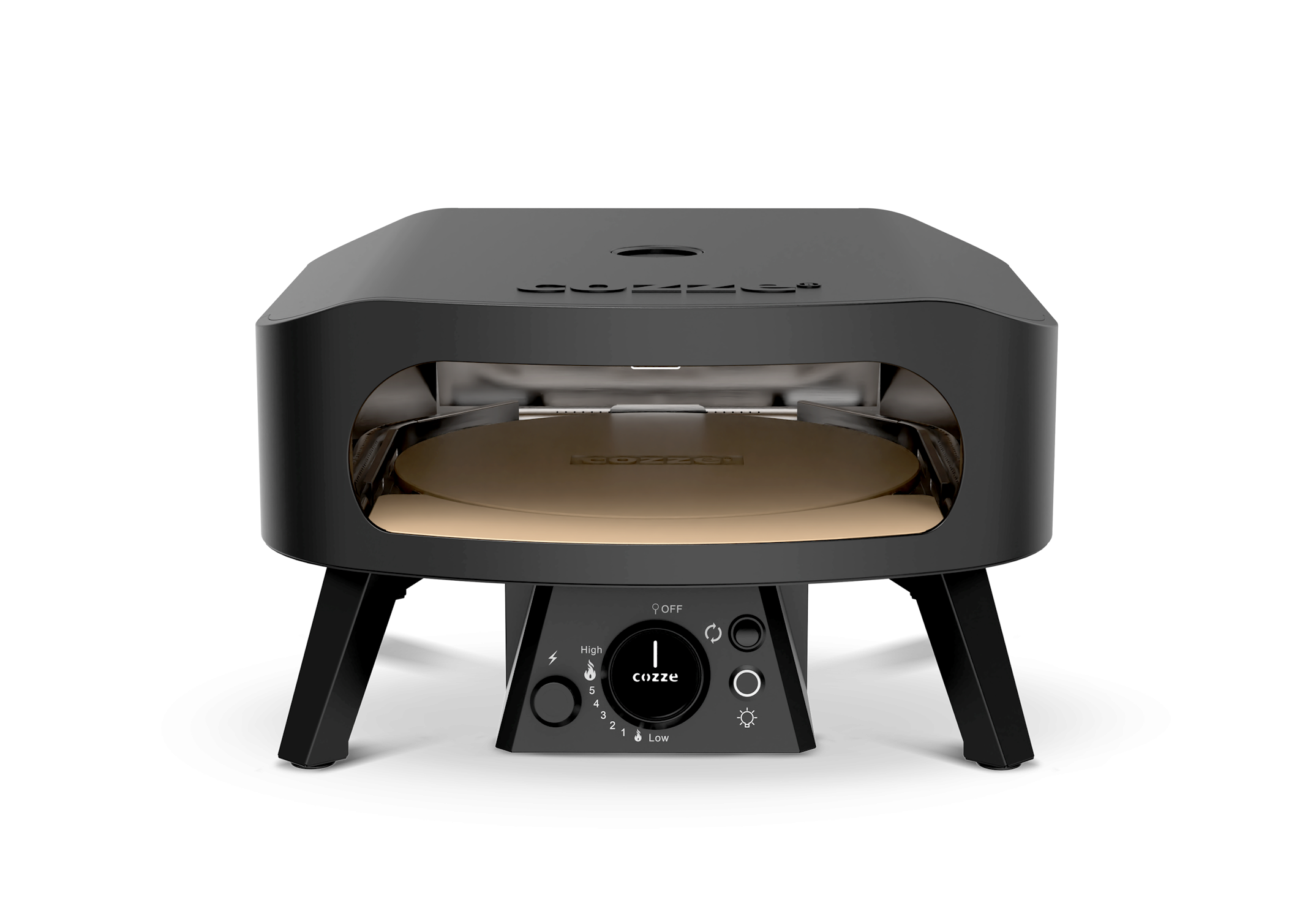 Cozze Pizzaofen Rotate - Black Edition [13 Zoll], Gas, 50mbar - CH-Regler