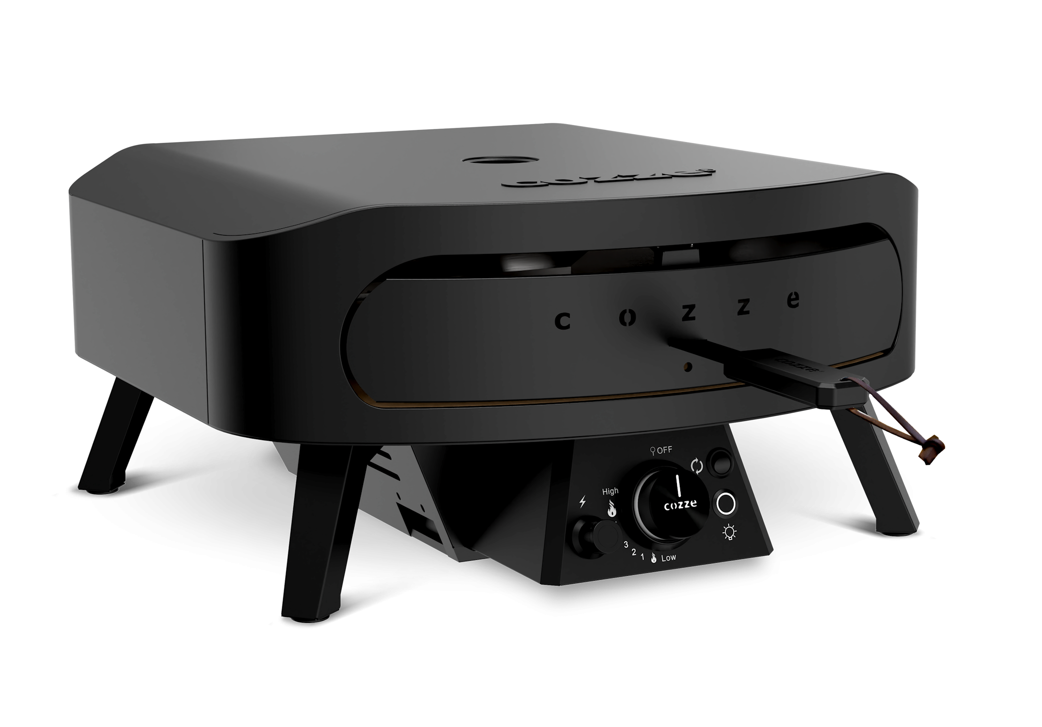Cozze Pizzaofen Rotate - Black Edition [17 Zoll], Gas, 50mbar - CH-Regler