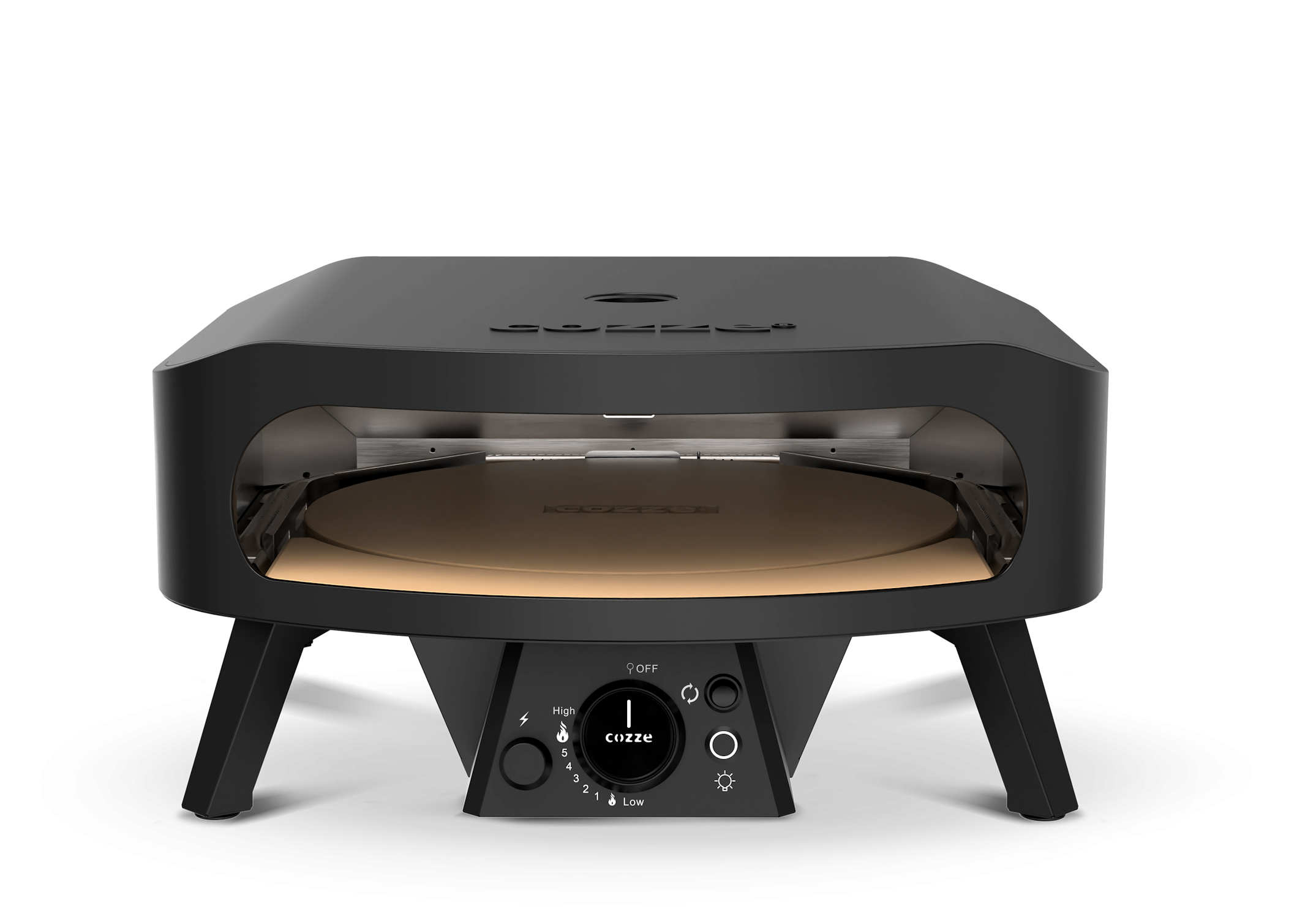 Cozze Pizzaofen Rotate - Black Edition [17 Zoll], Gas, 50mbar - CH-Regler