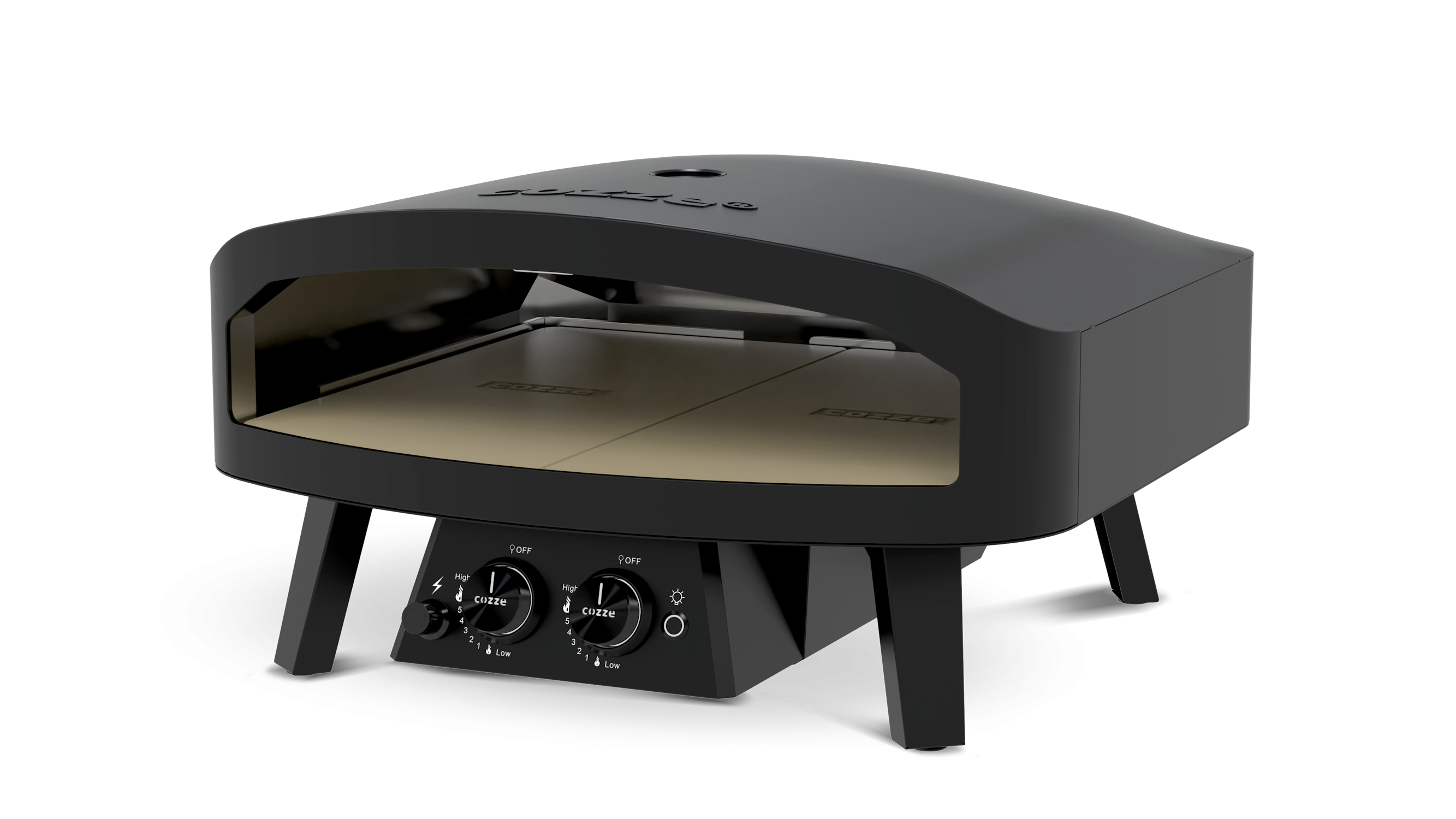Cozze Pizzaofen - Black Edition [24 Zoll], Gas, 50mbar - CH-Regler