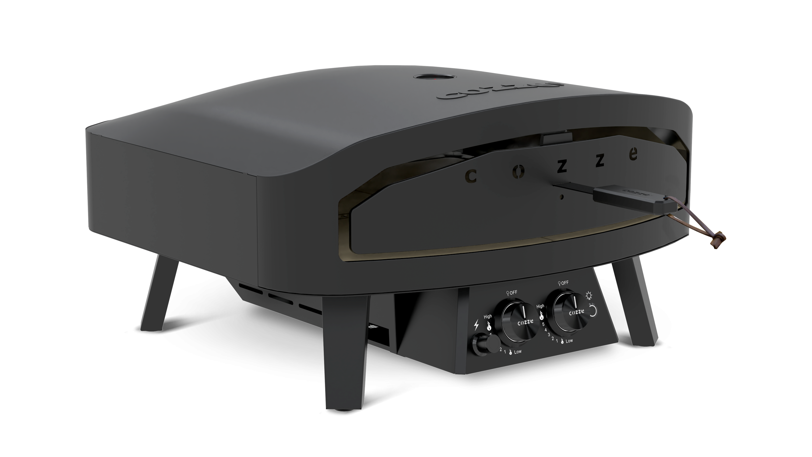 Cozze Pizzaofen - Black Edition [24 Zoll], Gas, 50mbar - CH-Regler