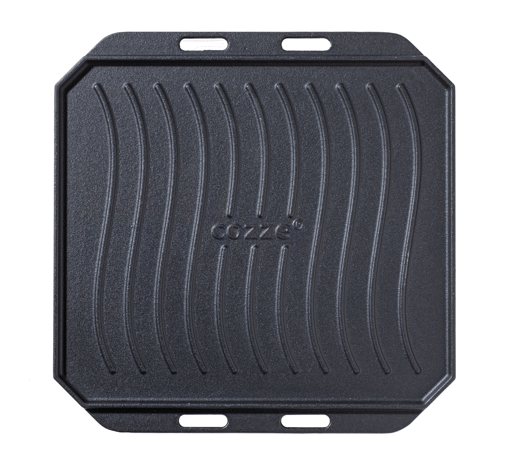 Cozze Gusseisen-Wendepfanne mit Untersetzer 330x330mm - Cozze BBQ Schweiz