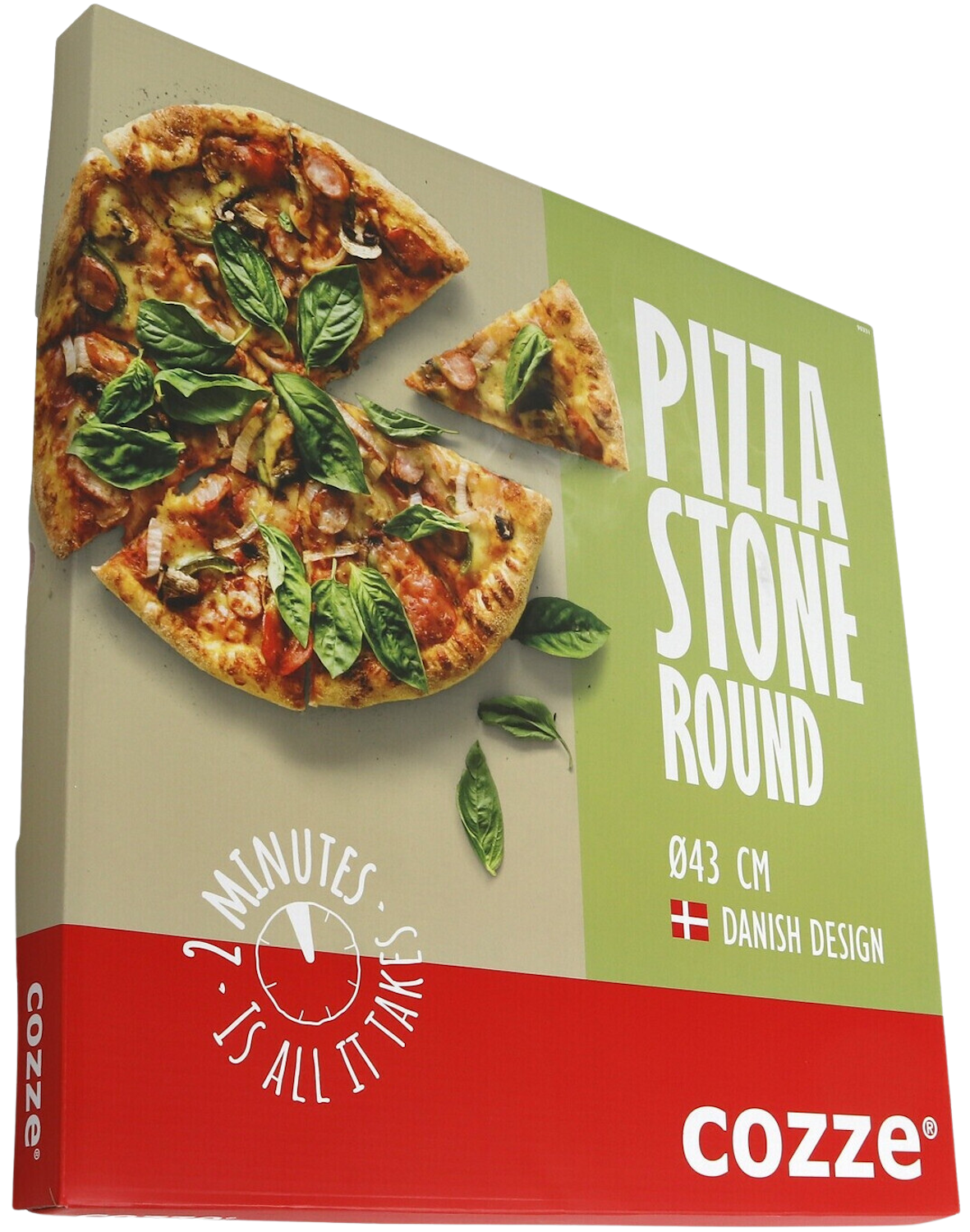 Cozze Pizzastein für 17 inch Pizzaofen Rotate [43 x 43 x 1 cm]