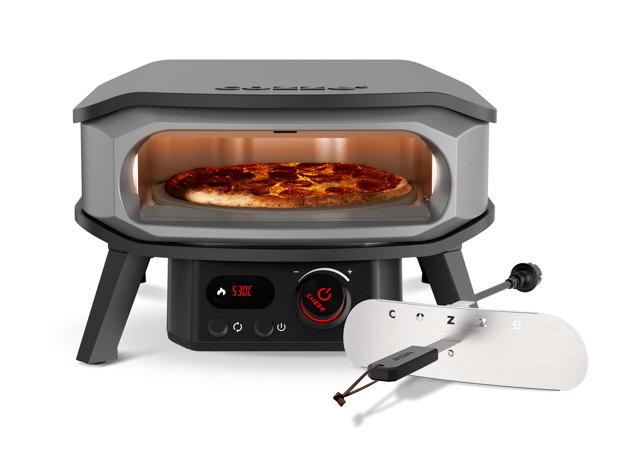 Cozze 13 inch Pizzaofen PREMIUM ROTATE, elektrisch 230V - CH-Stecker
