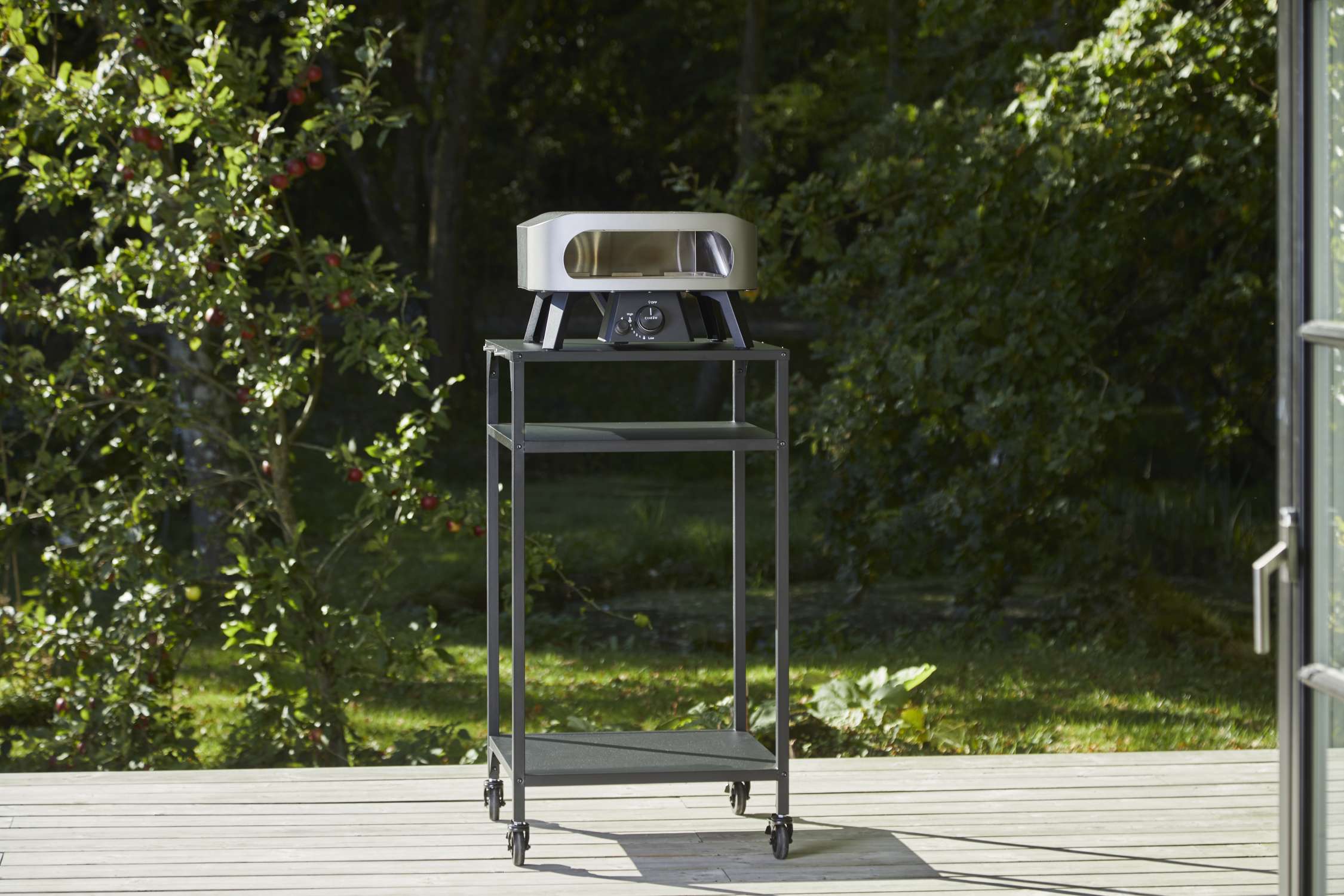 Cozze hoher Outdoor-Tisch 60 - schwarz - Cozze BBQ Schweiz