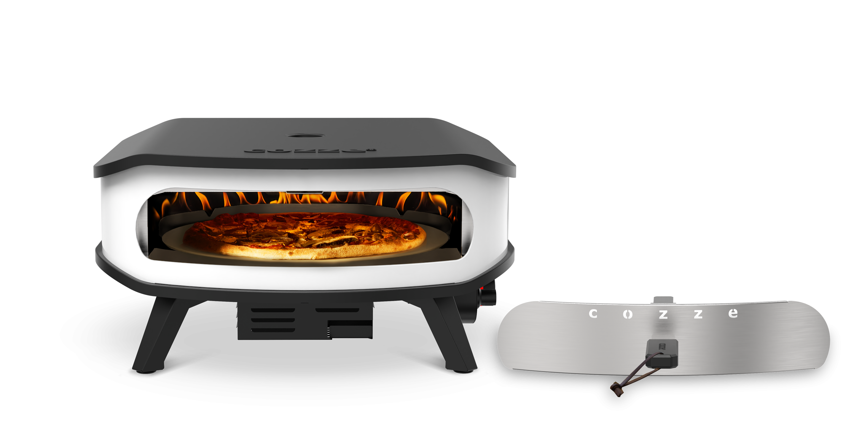 Cozze 17 inch Pizzaofen, Gas 50mbar, mit rotierendem Pizzastein - CH-Regler