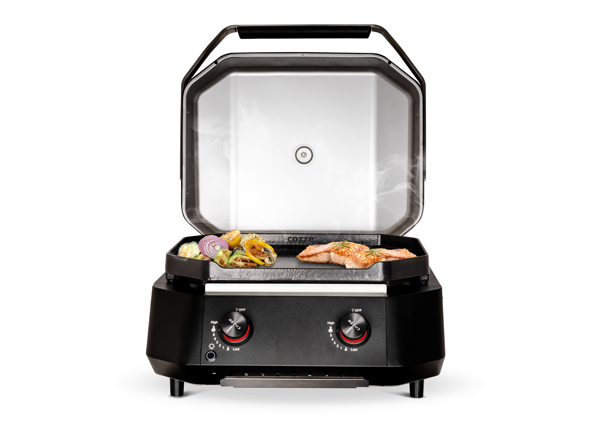 Cozze G-500 Plancha mit Deckel, Gas 50mbar - CH-Regler
