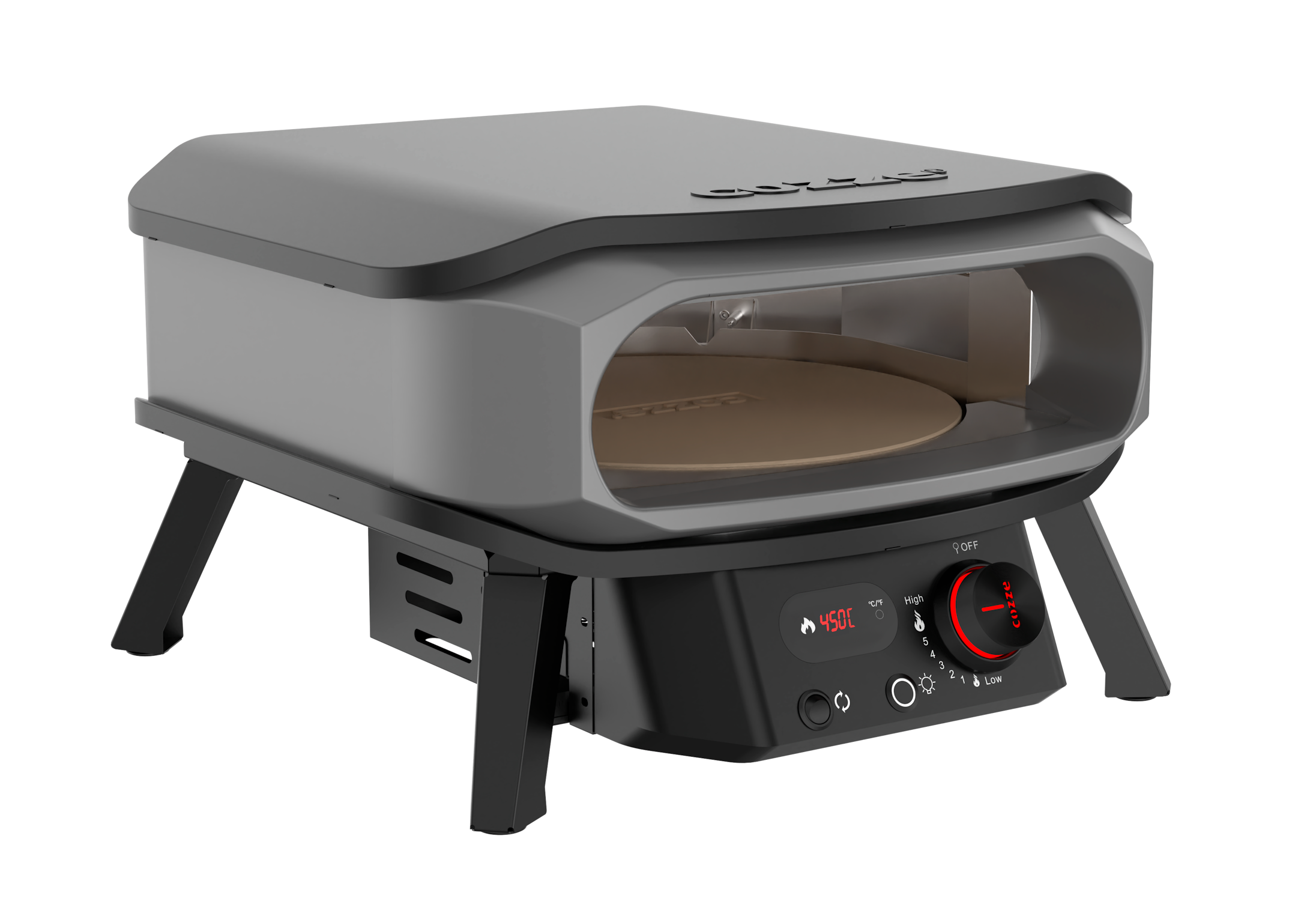 Cozze 13 inch Pizzaofen PREMIUM ROTATE, Gas 50mbar - CH-Regler