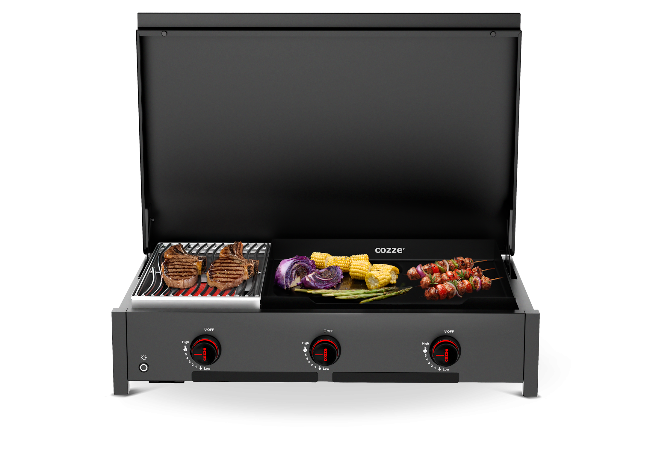 Cozze Grill Combo 900, Gas, 50mbar - CH-Regler