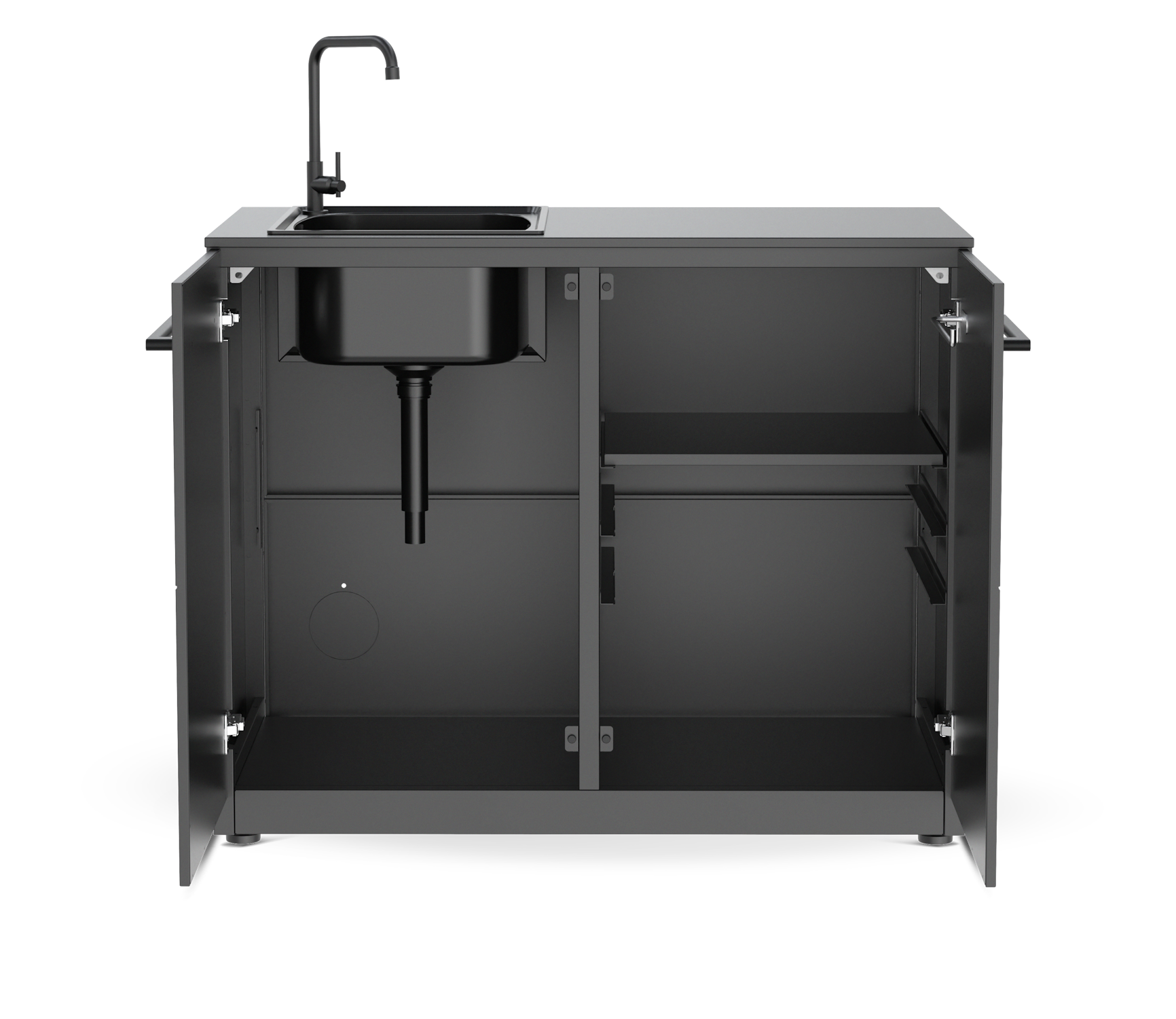 Cozze Elements Outdoor-Küche Spülmodul mit Tischplatte [110 cm] - Cozze BBQ Schweiz
